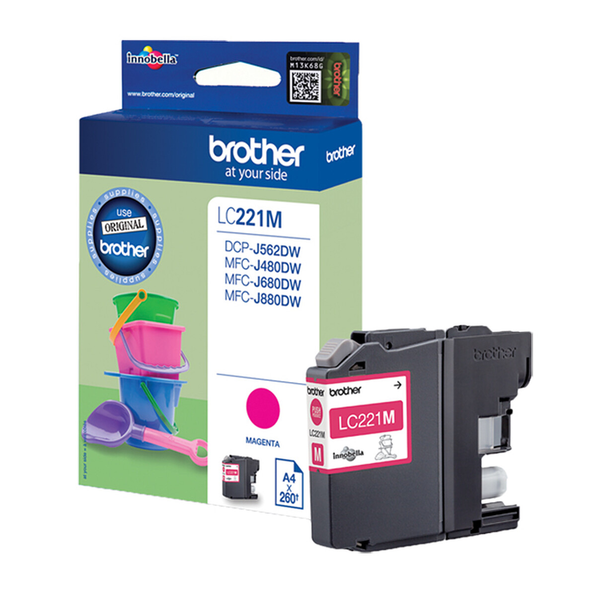 Brother LC221M Magenta Ink Cartridge