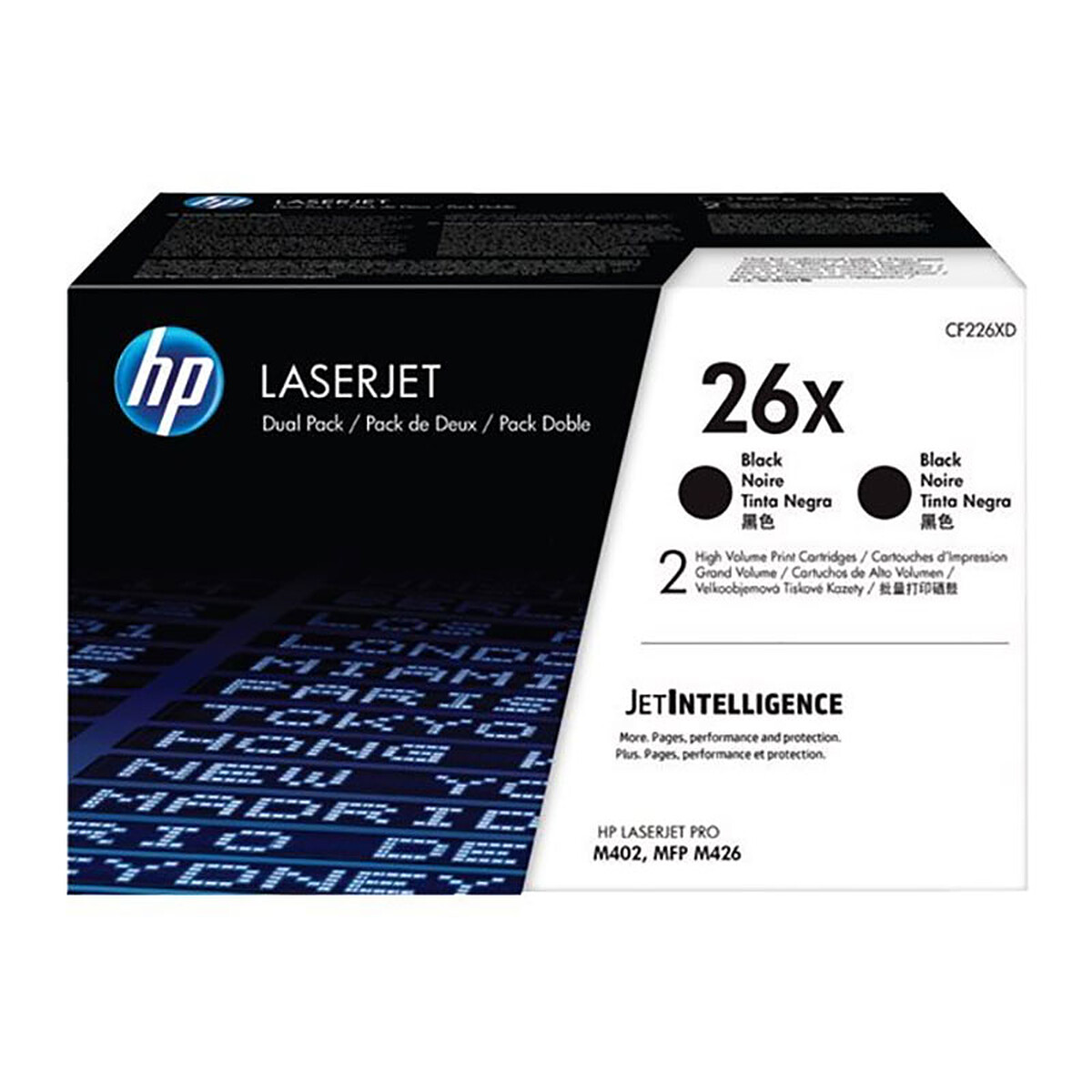 HP 26X Toner Cartridge (CF226XD) - Black (2-Pack)