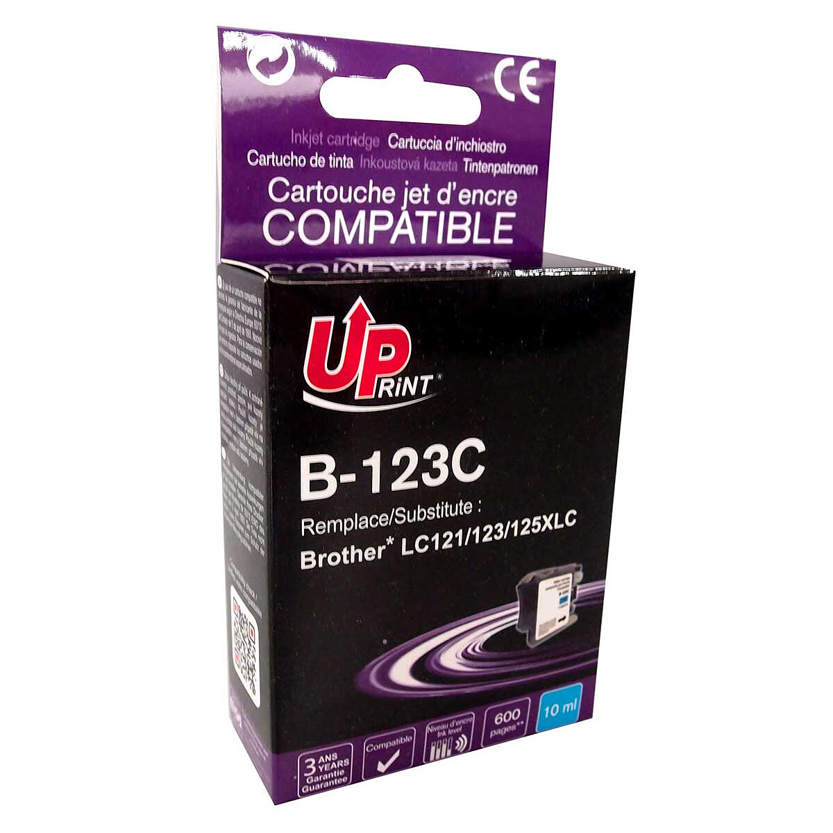 Uprint Cyan Ink Cartridges (LC121/123/125/125XLC)