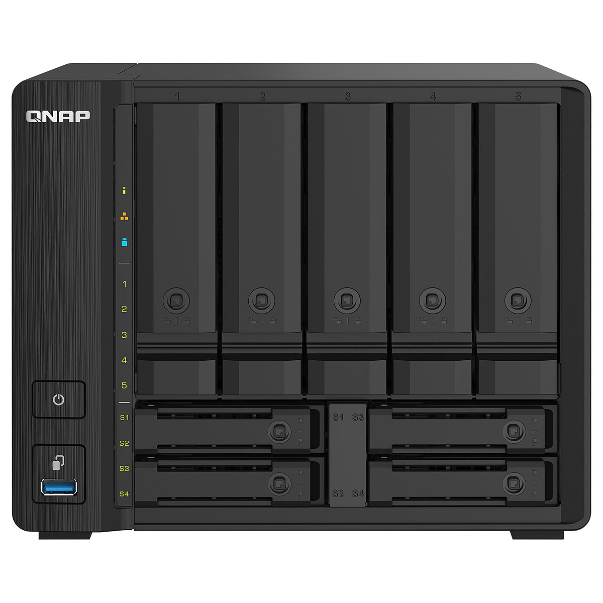 QNAP TS-932PX-4G 9-Bay NAS Server, 4GB RAM, SFP+ 10Gbps/2.5GbE LAN (No Hard Drive)