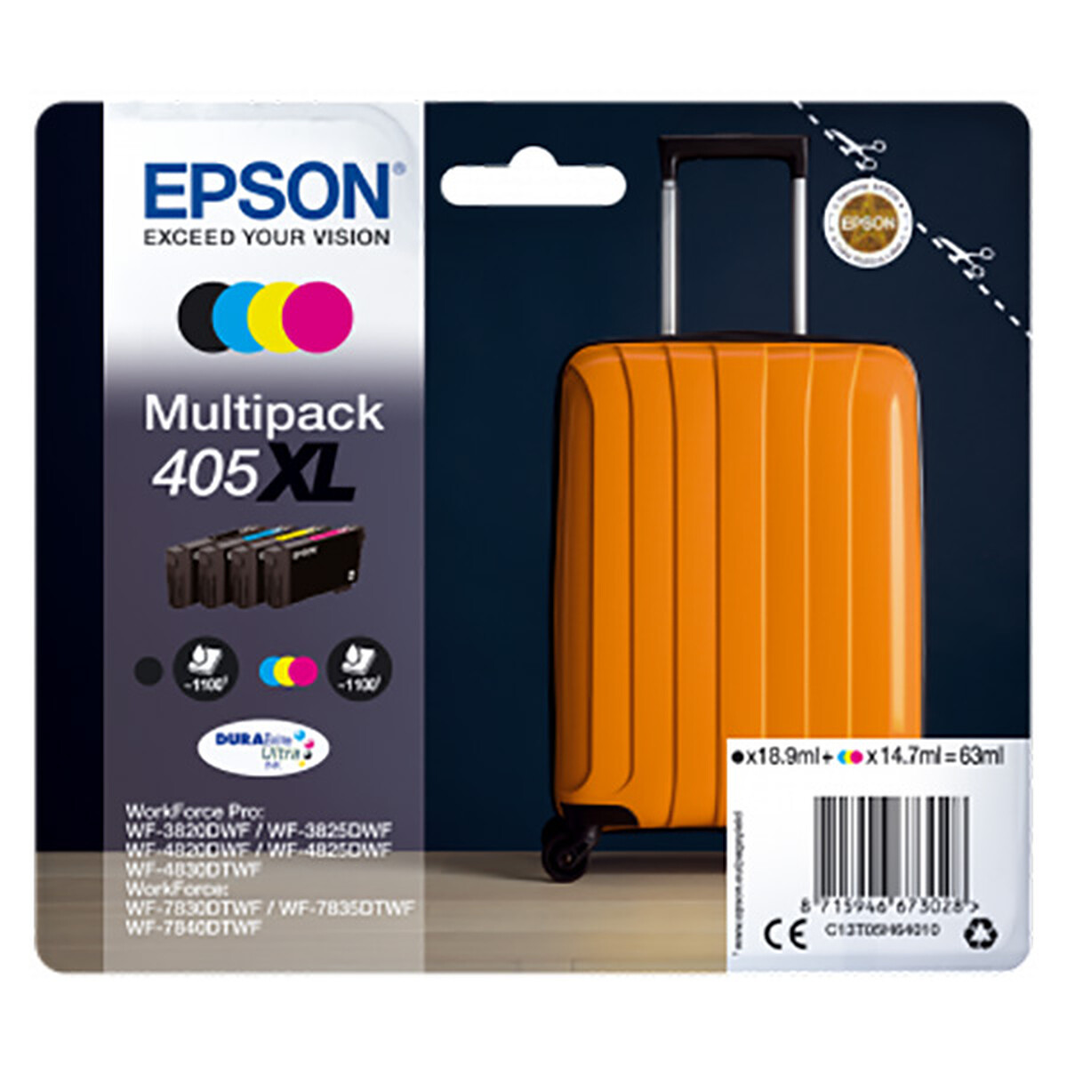 Epson 405XL 4-Color Ink Cartridges