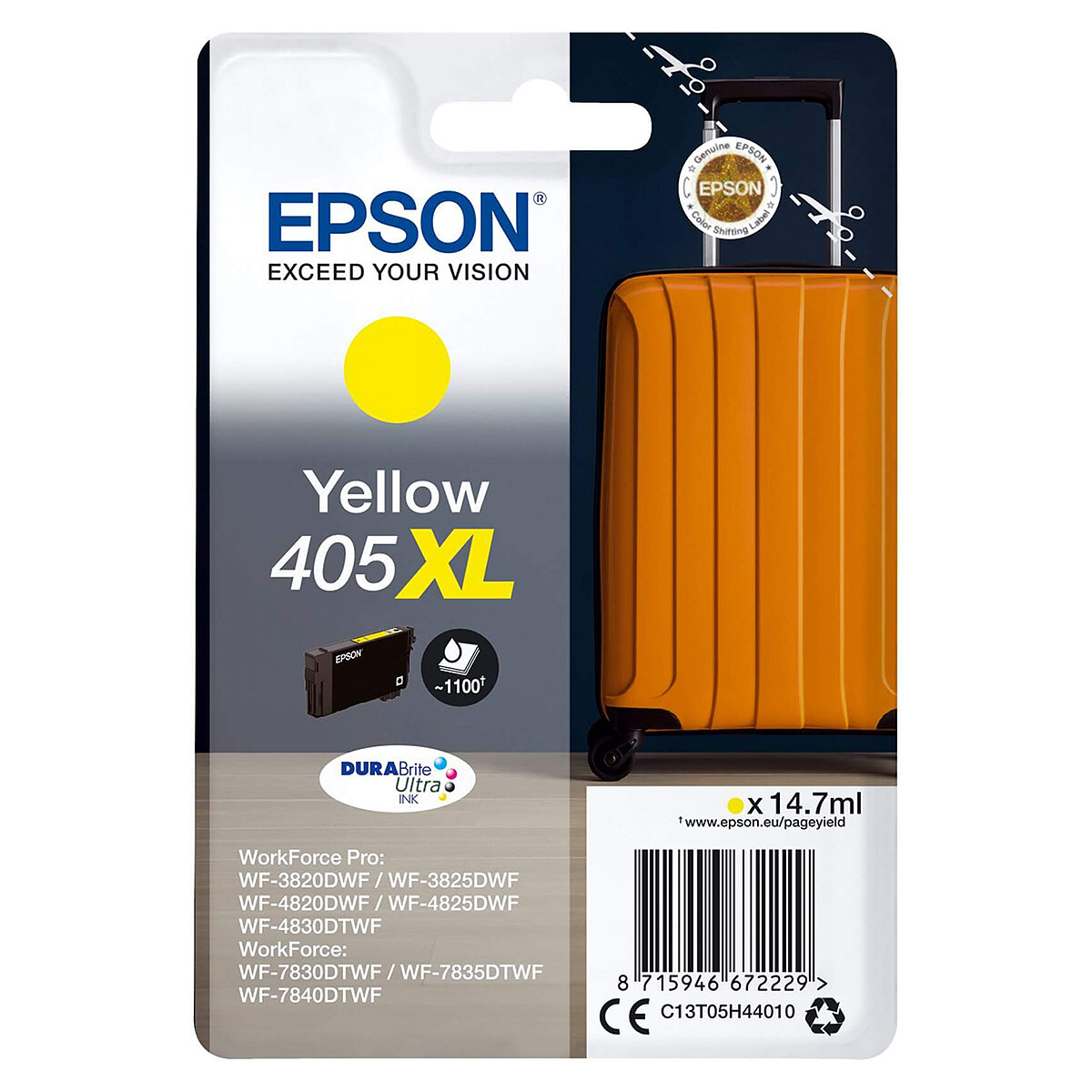 Epson High-Capacity Yellow Ink Cartridge 405XL