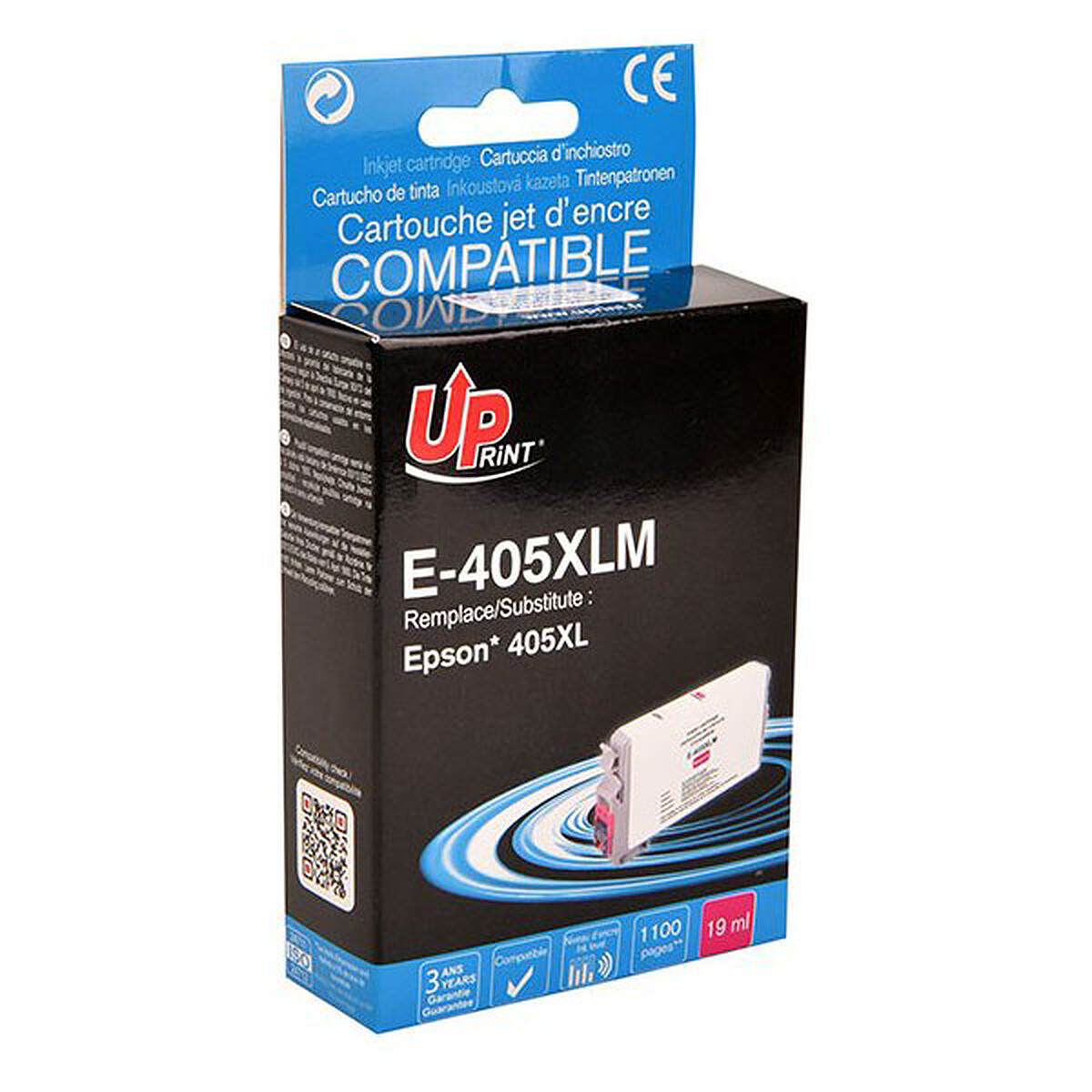 Cartouche d'encre UPrint haute capacité magenta compatible Epson 405XL (valise)