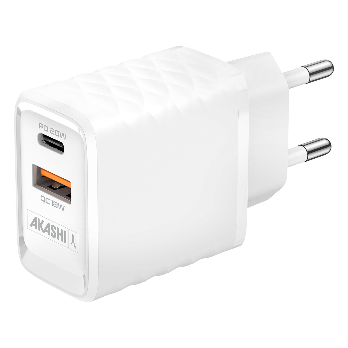 Chargeur Akashi 20W USB-C + USB-A