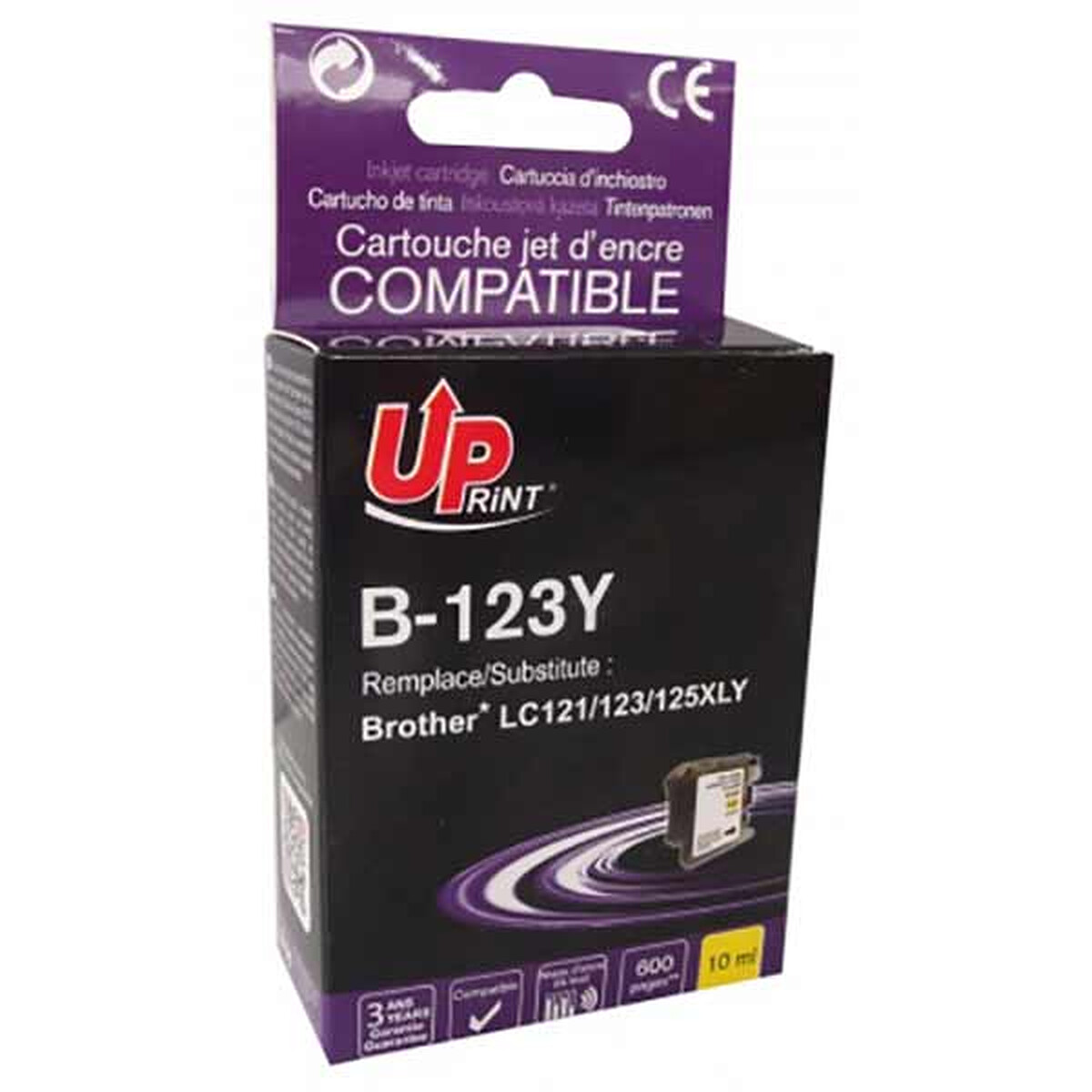 Uprint Yellow Ink Cartridges (LC121/123/125/125XLC)