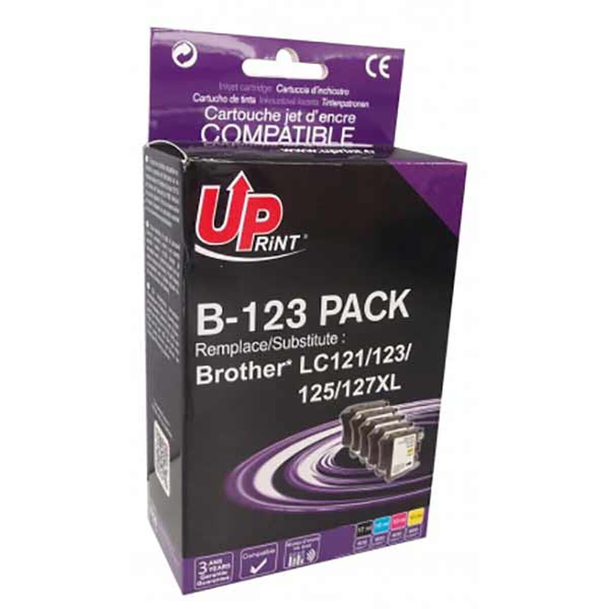 UPrint B-123 Ink Cartridges (Black/Cyan/Magenta/Yellow)