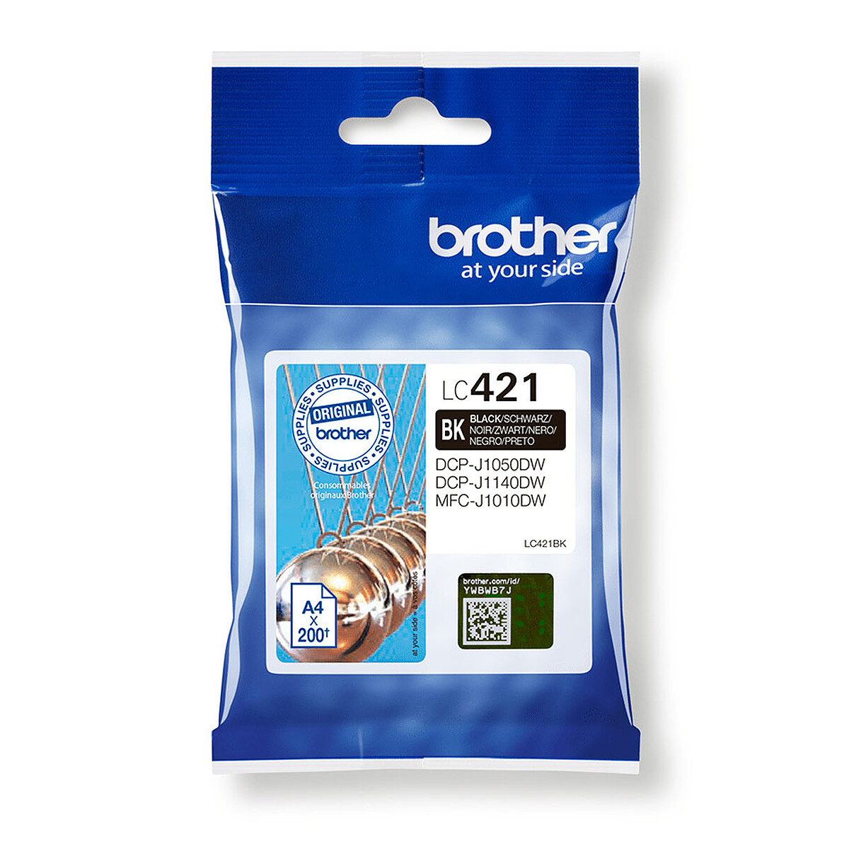 Brother LC421 Black Ink Cartridge (200 Pages at 5%)