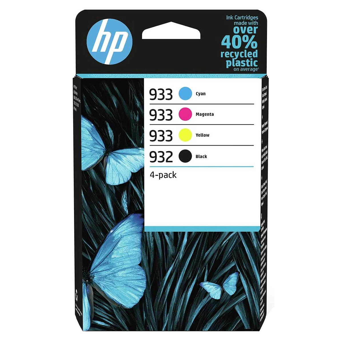 HP 932/933 (6ZC71AE) - 4-Pack Original Ink Cartridges (Black/Cyan/Magenta/Yellow)