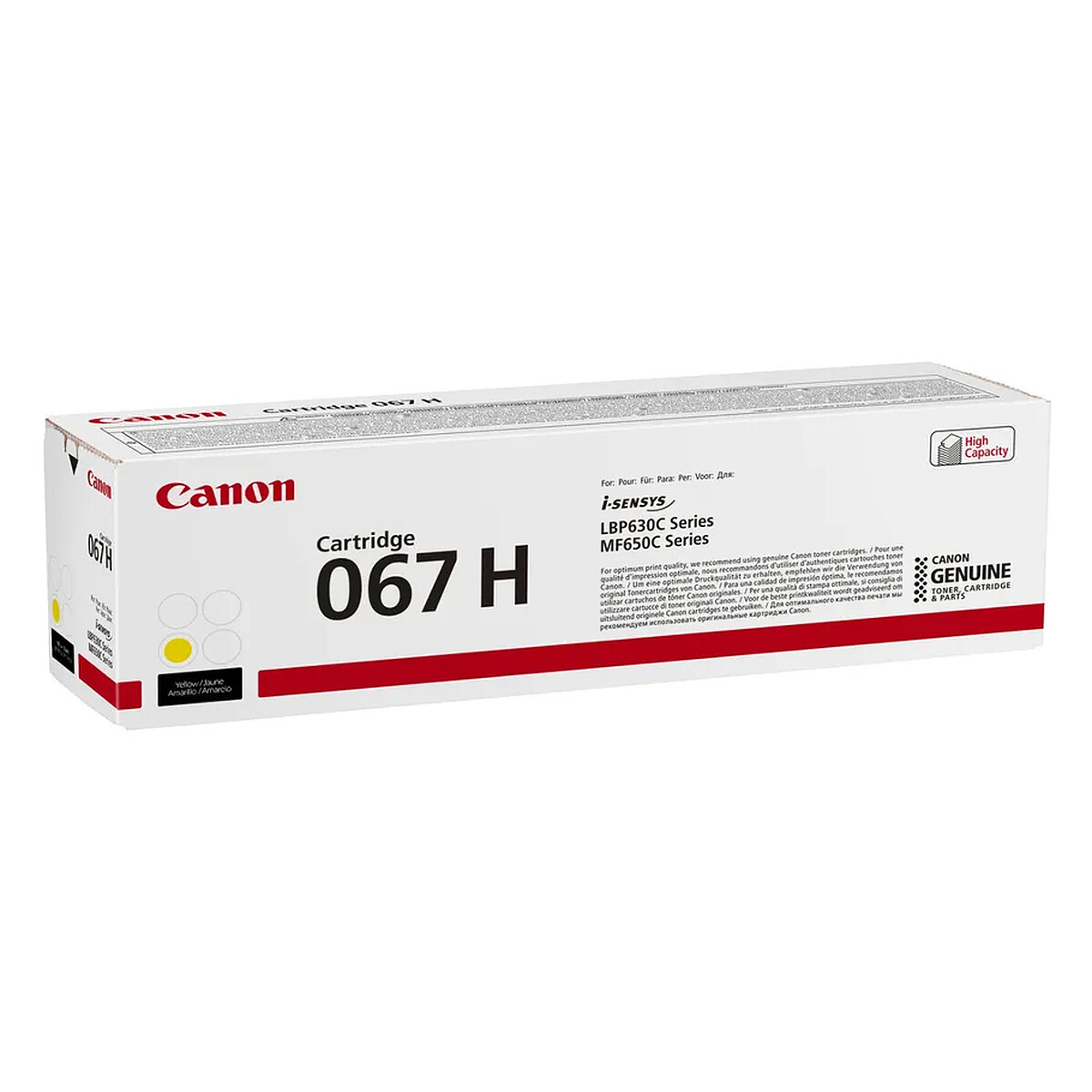 Canon Yellow Toner (067H) - 2350 Pages @ 5%