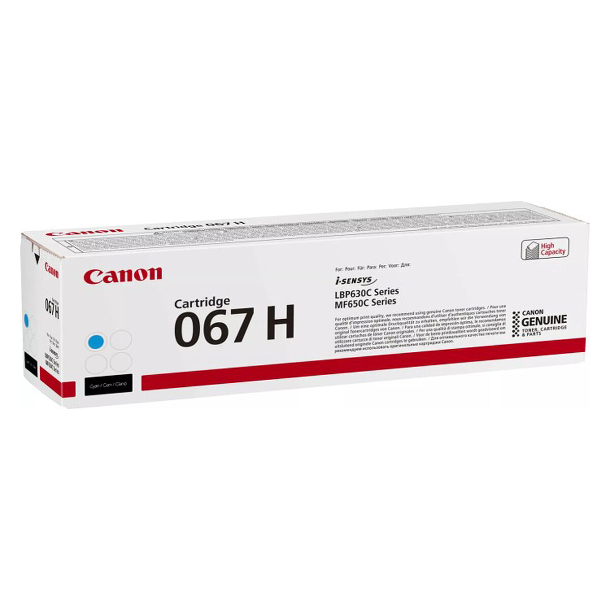 Canon Cyan Toner (067H) - 2350 Page Yield at 5%