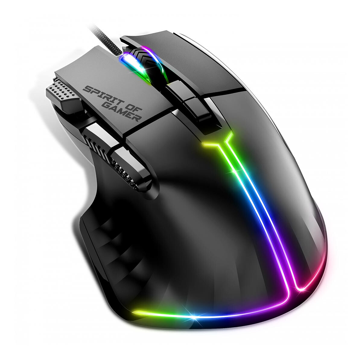 Ratón de juego Spirit of Gamer Pro-M5 RGB Negro