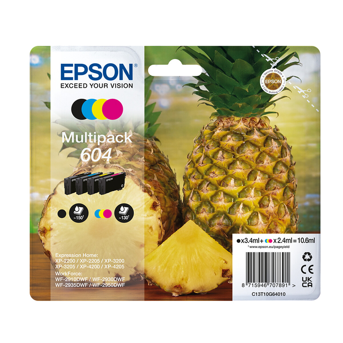 Epson Ananas Color Ink Cartridge Multipack (604)