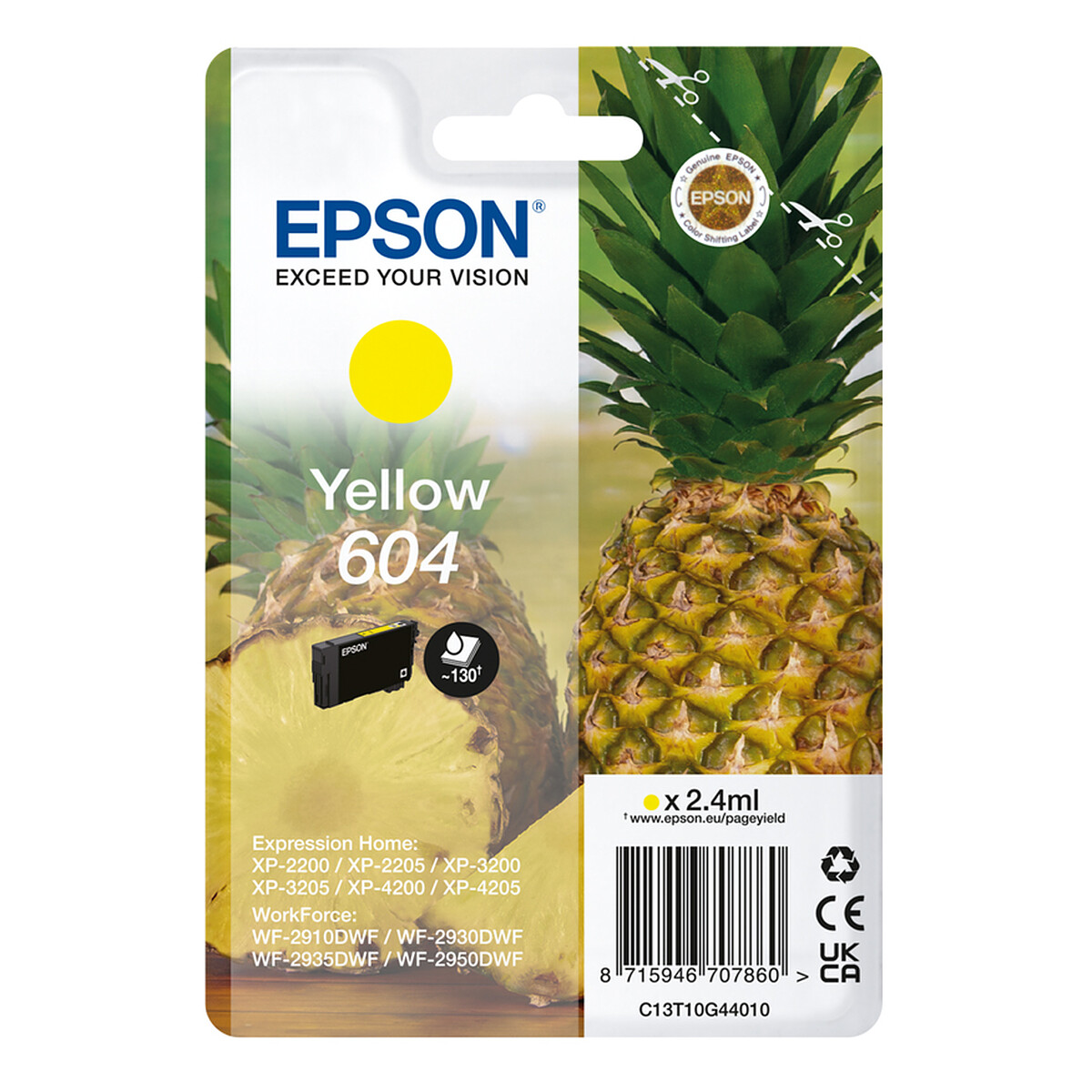 Epson Yellow Ink Cartridge 604