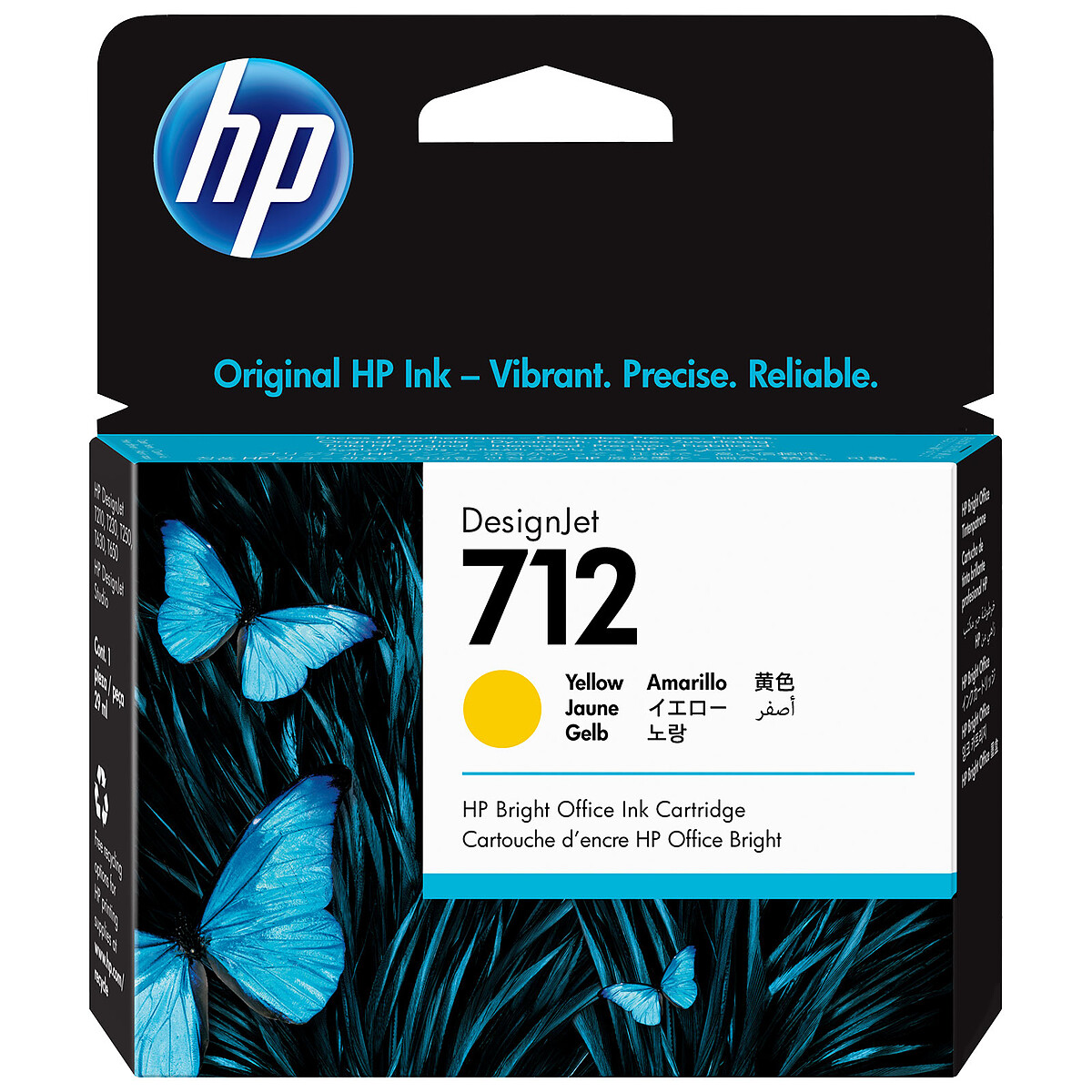 Cartucho de tinta amarilla HP DesignJet 712 (3ED69A)