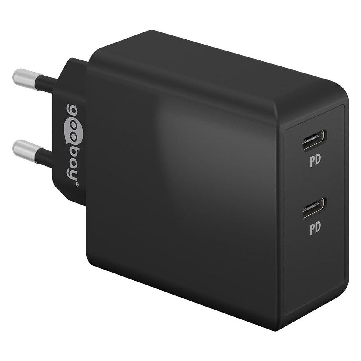 Goobay Dual USB-C PD 36W Charger (Black)