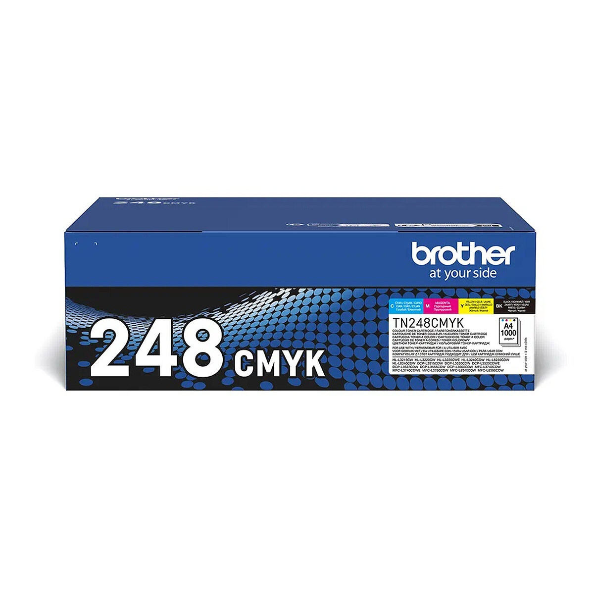 Brother TN-248VAL 4-Color Toner Pack (Cyan, Magenta, Yellow, Black)