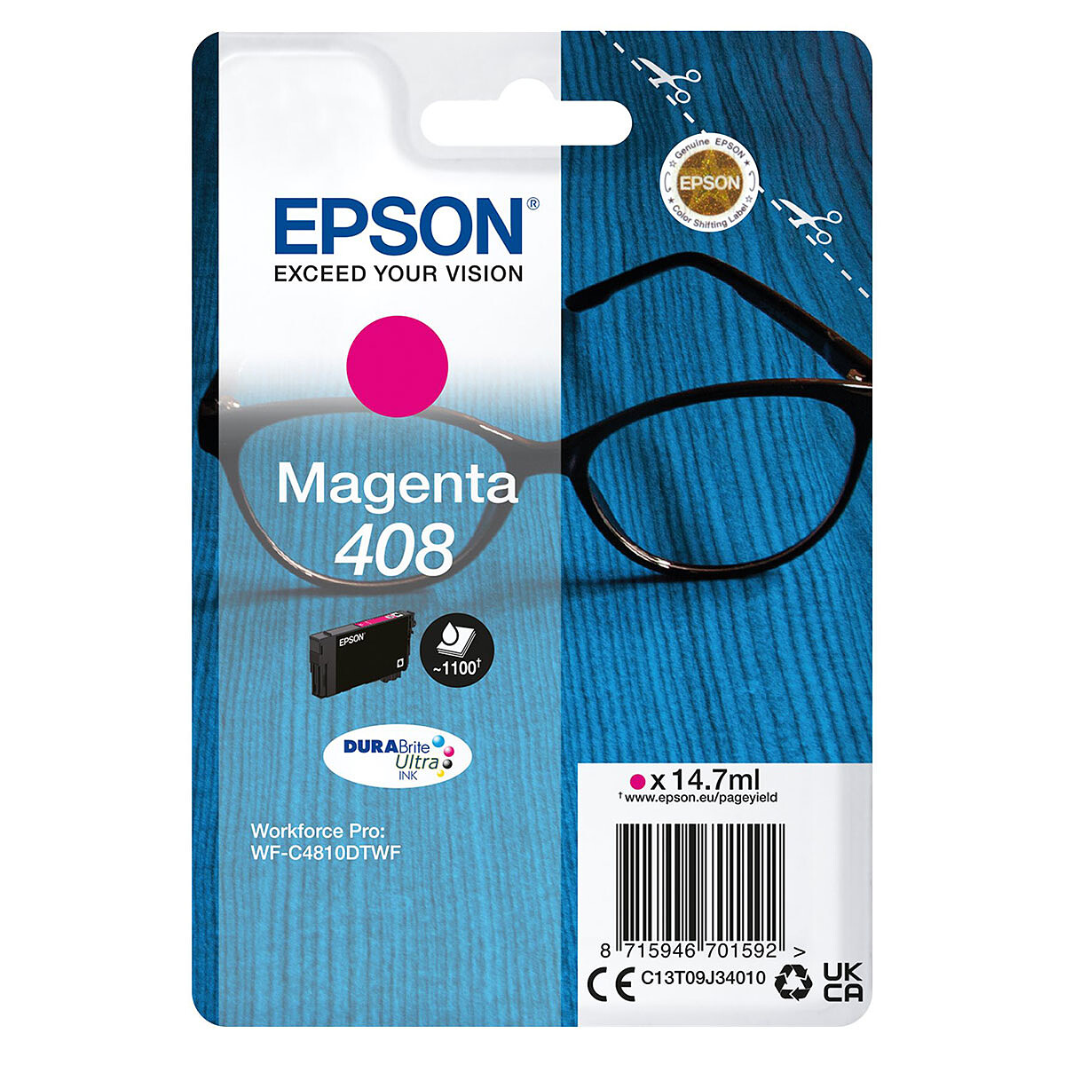 Epson Singlepack 408 Magenta Ink Cartridge