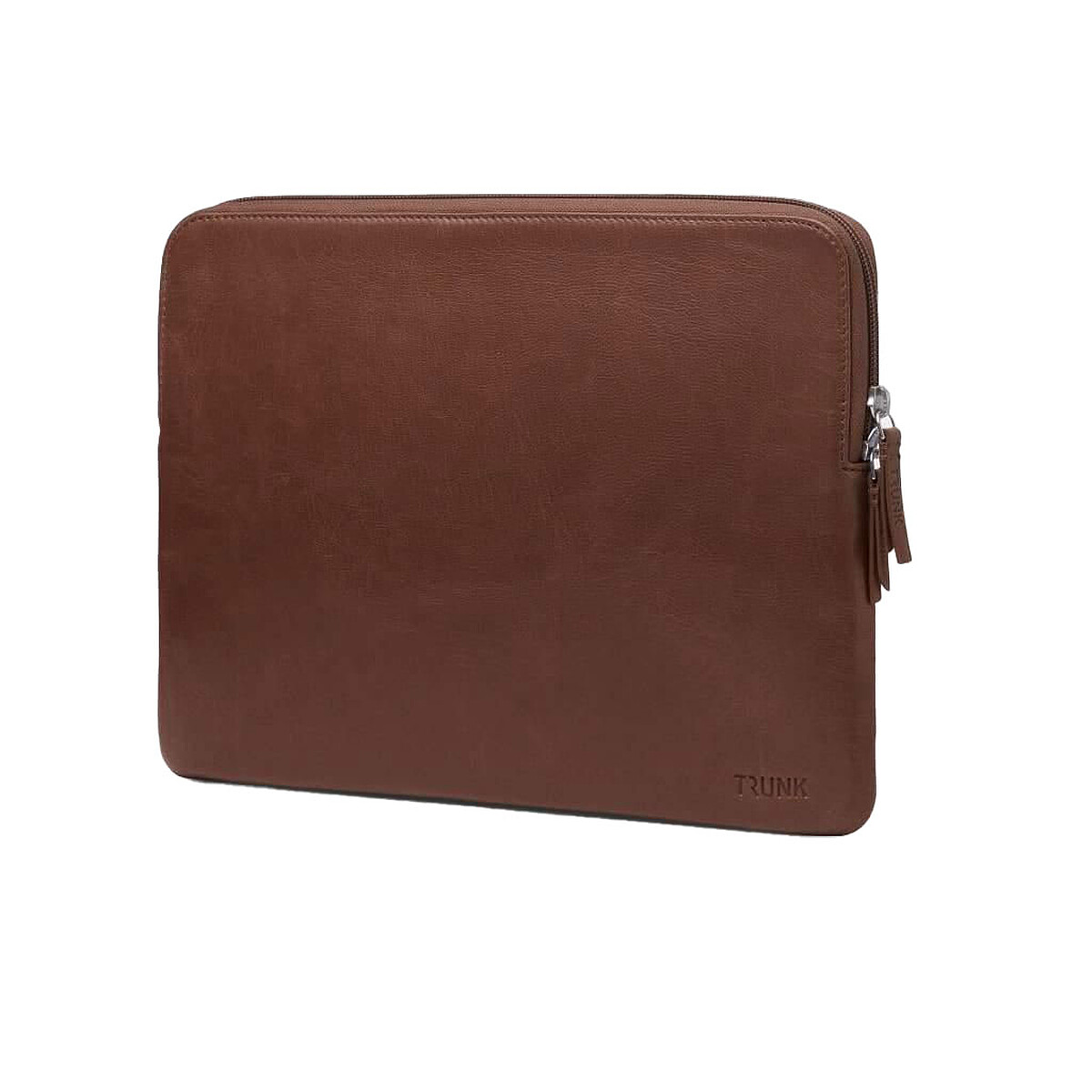 Funda de cuero Trunk para MacBook Pro 14", marrón