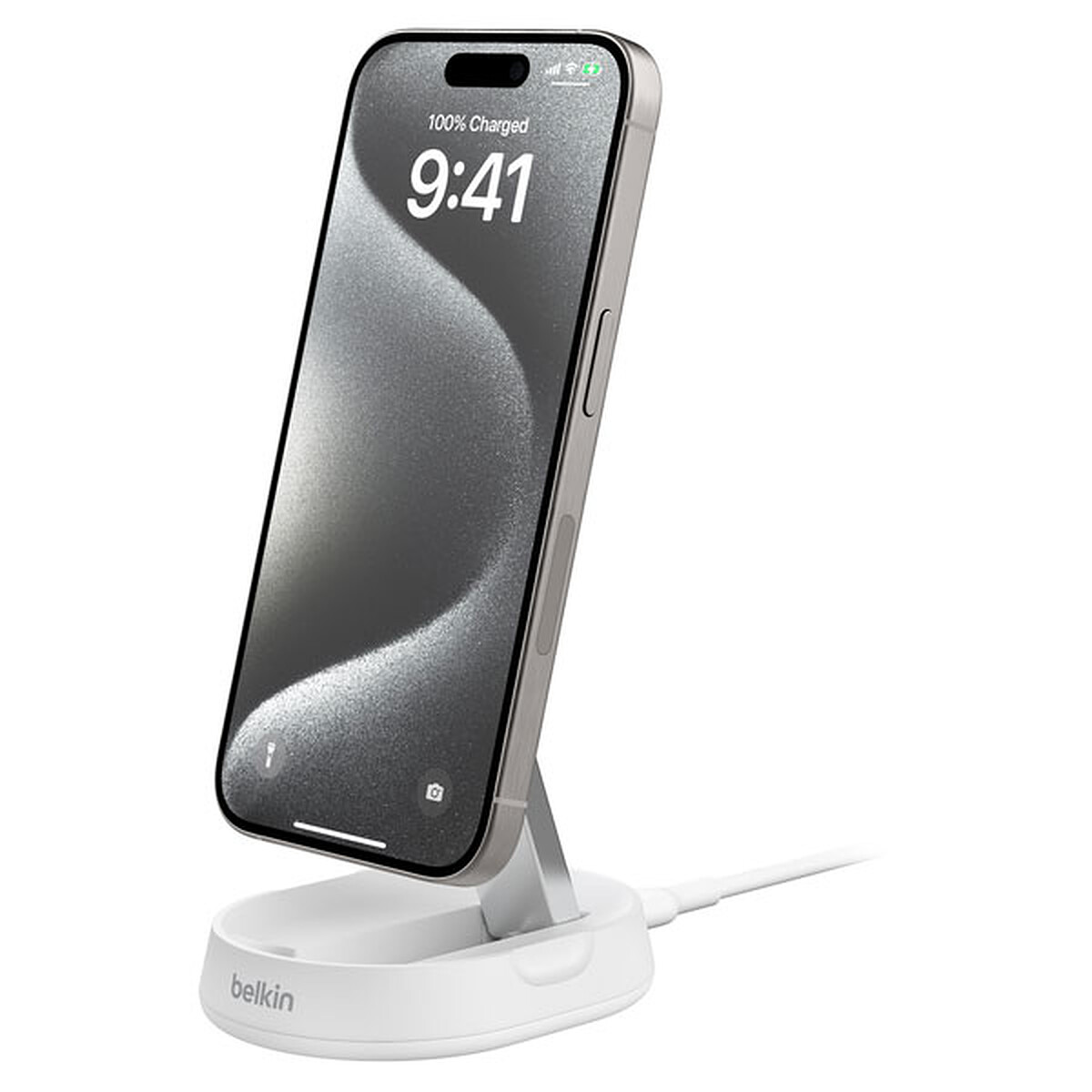 Cargador inalámbrico Belkin BoostCharge Pro Qi2 15W (Blanco)