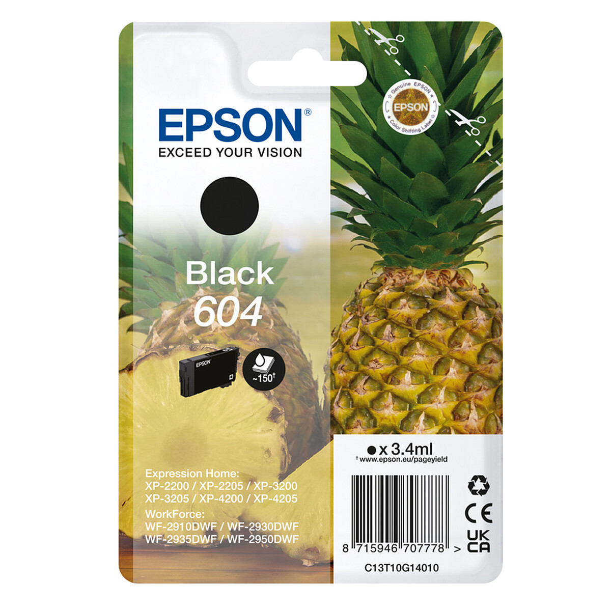 Epson Ananas 604 Black Ink Cartridge