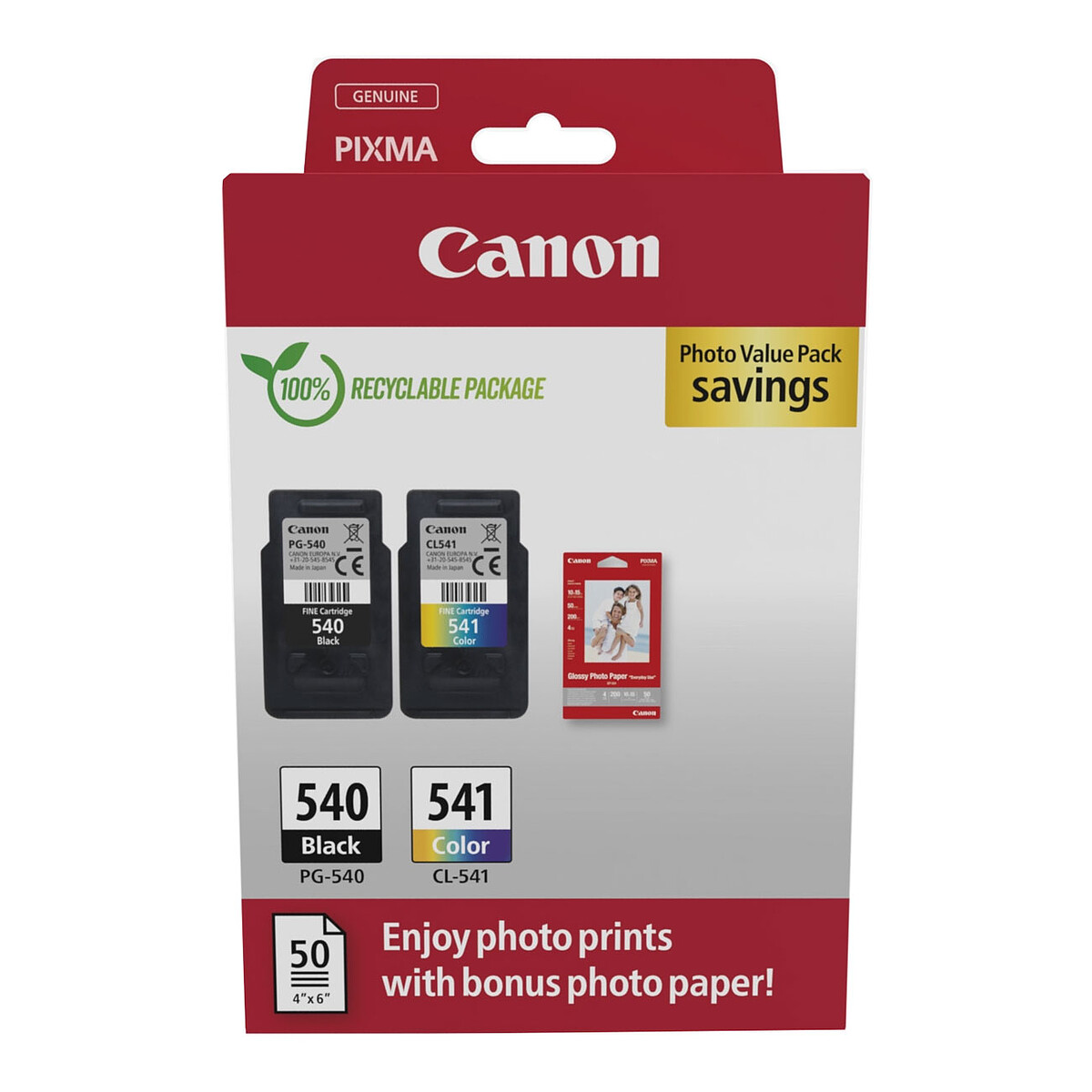 Cartouche d'encre multipack Canon PG-540 + CL-541
