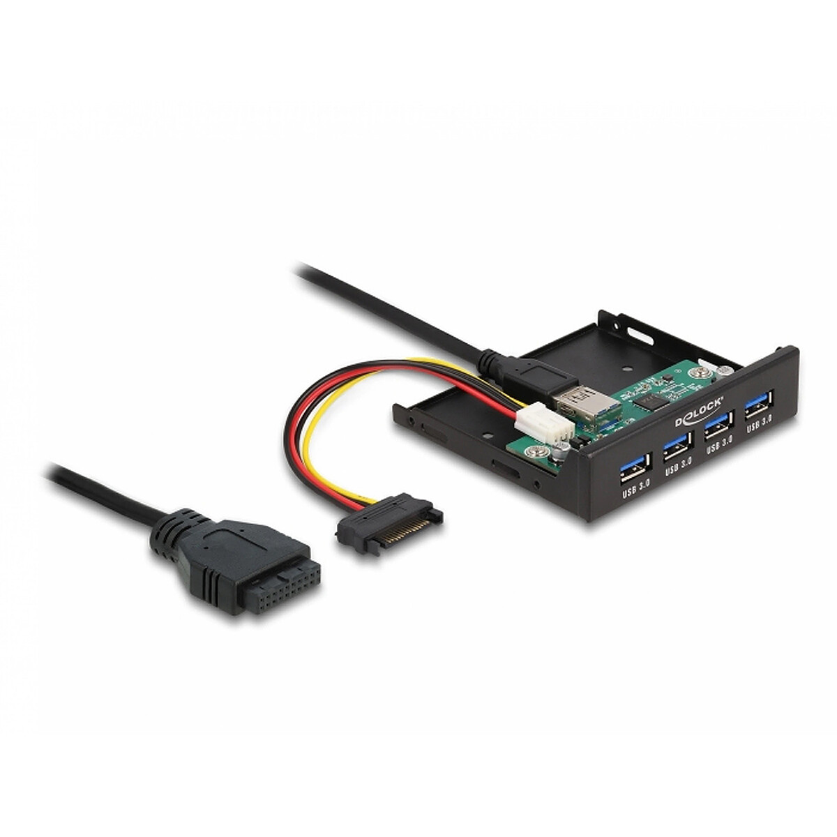 Hub Delock USB 3.0 con puerto frontal (4 puertos)