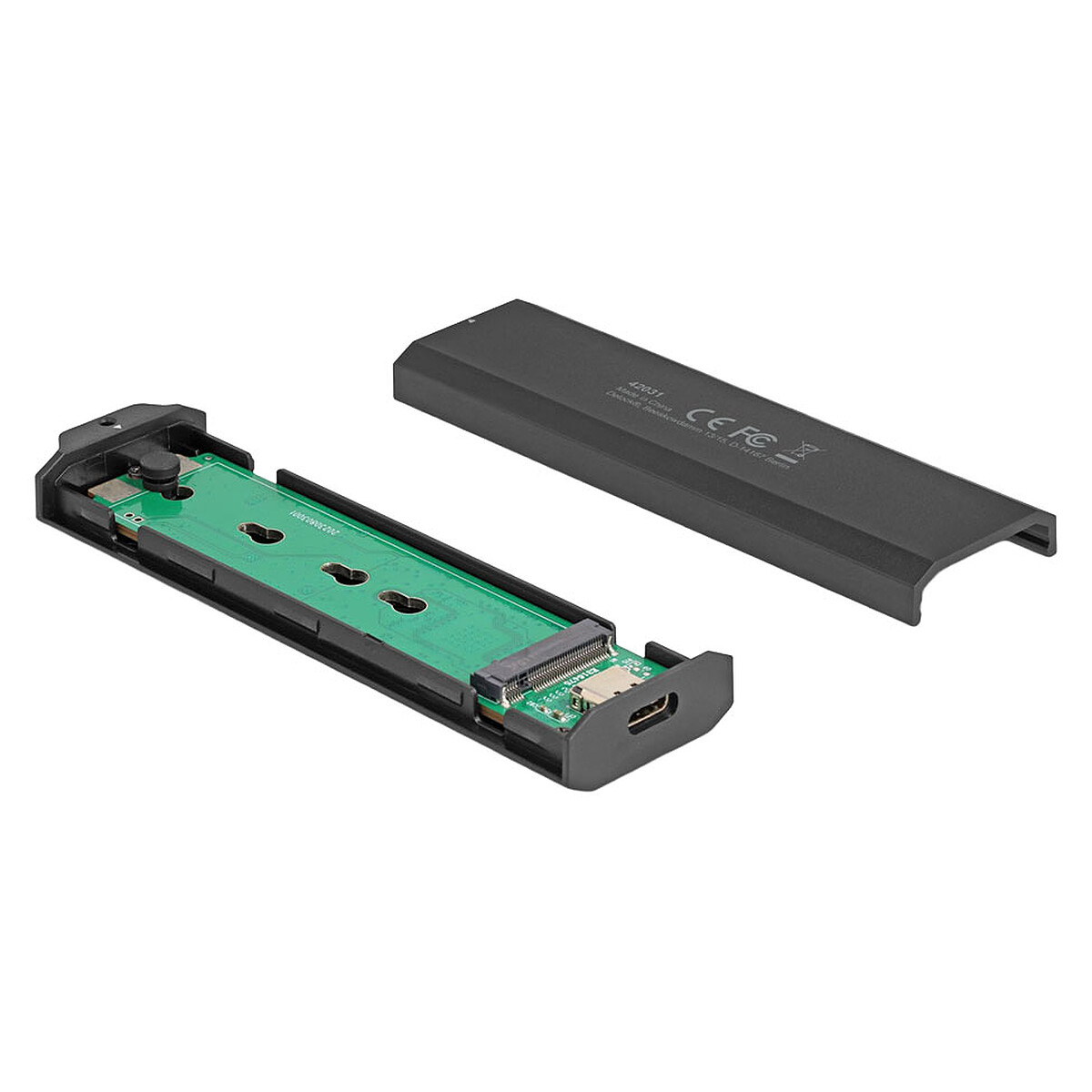 Delock USB-C SSD Enclosure for M.2 PCIe or SATA