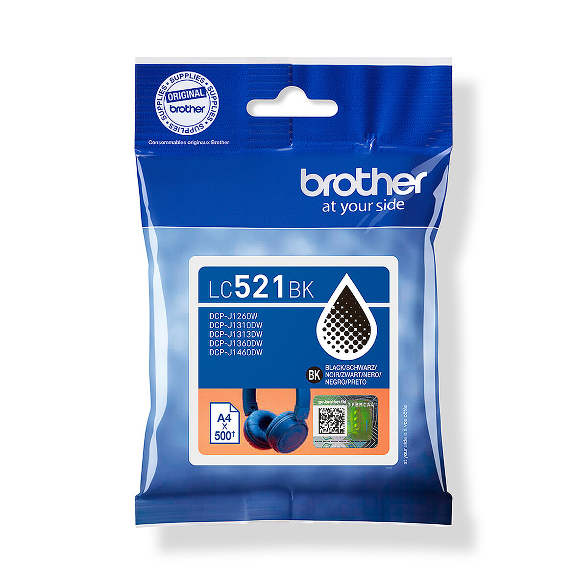 Cartouche d'encre noire Brother LC521BK