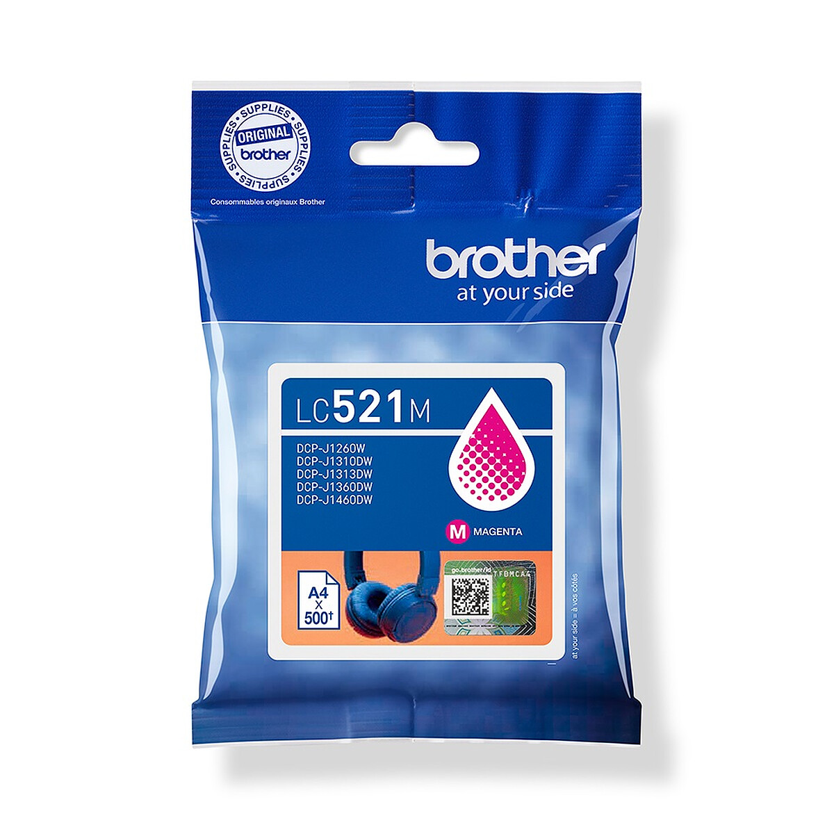 Cartouche d'encre Brother LC521M Magenta