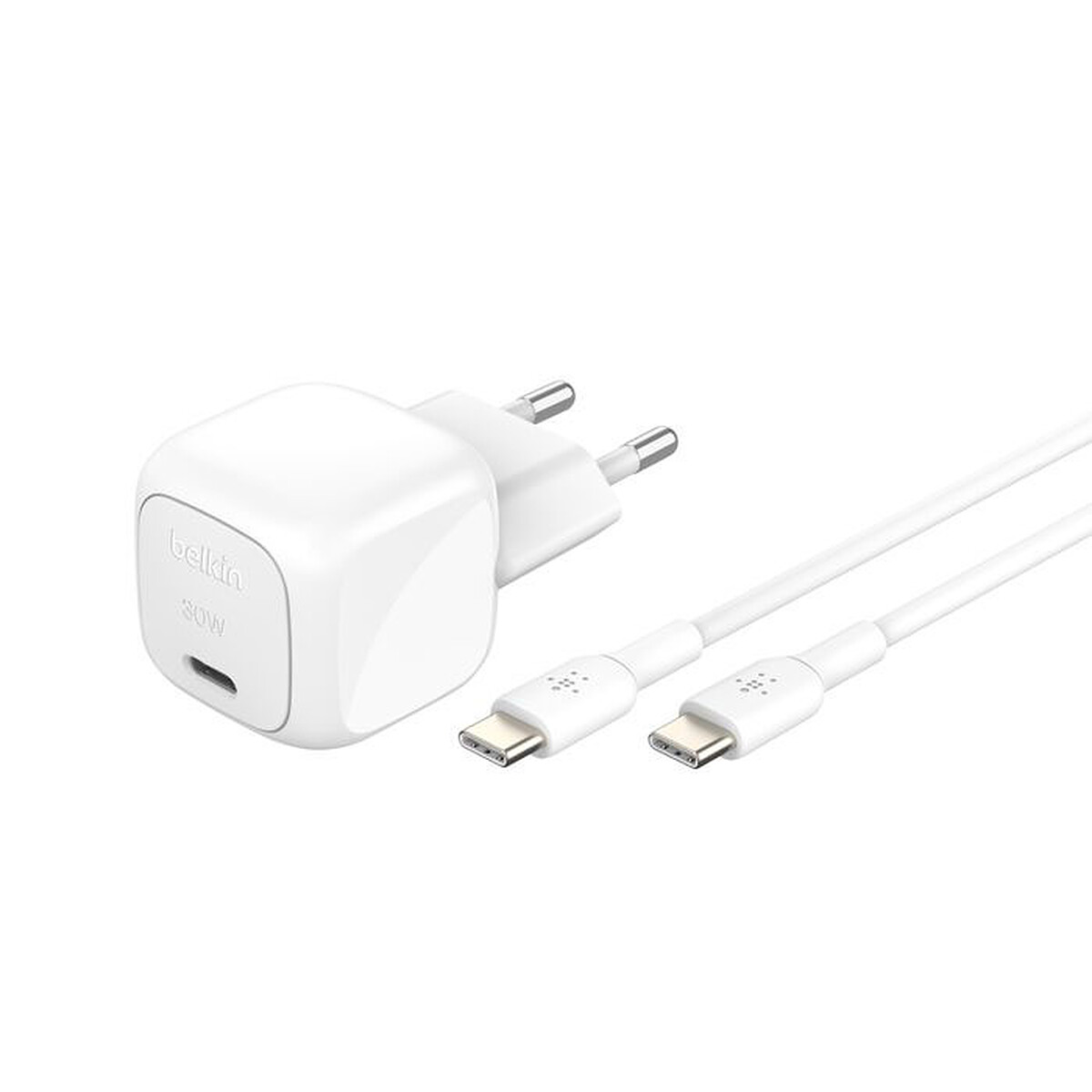 Cargador de pared Belkin BoostCharge 30W USB-C + Cable (Negro)