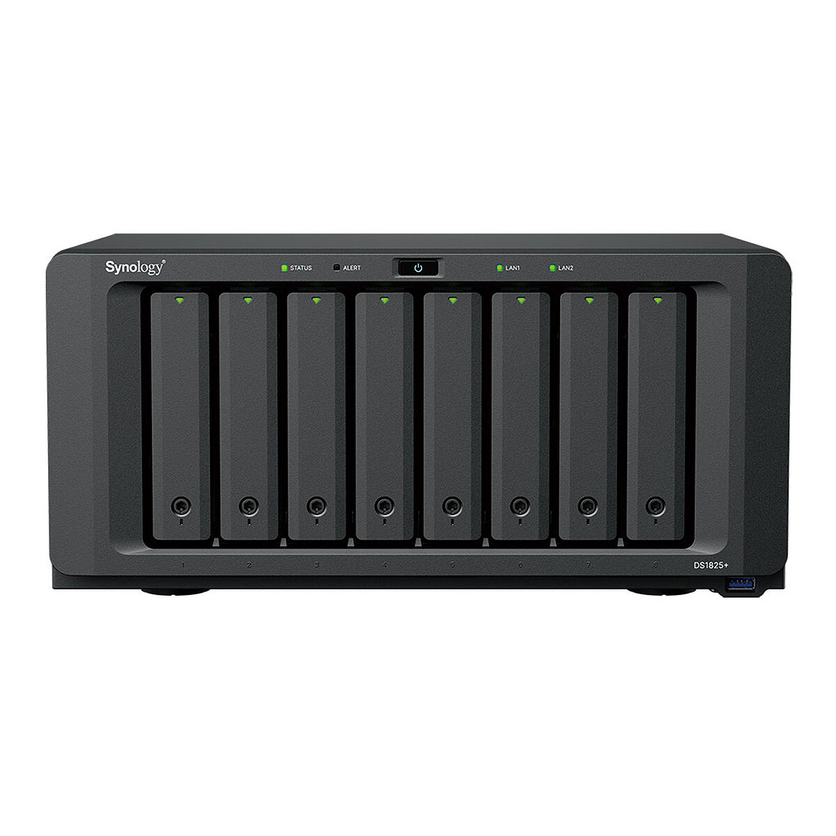 Synology DiskStation DS1825+ 8-Bay NAS - 8GB DDR4 RAM - AMD Ryzen V1500B (No Hard Drives Included)