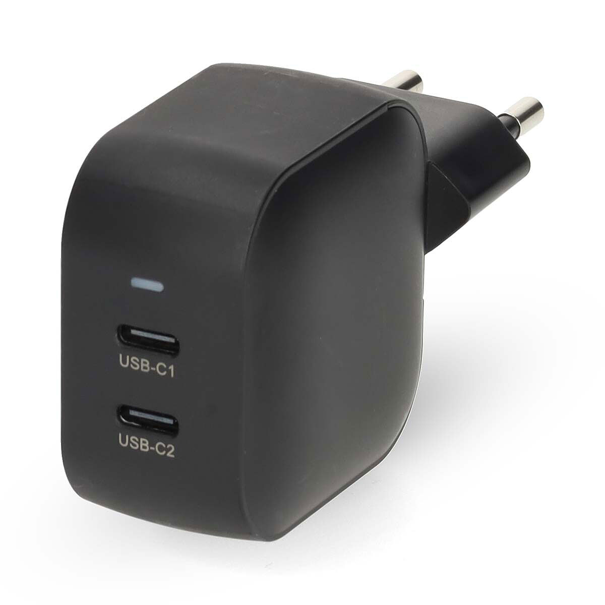 Chargeur mural Nedis 35W 2 ports USB-C GaN (Noir)