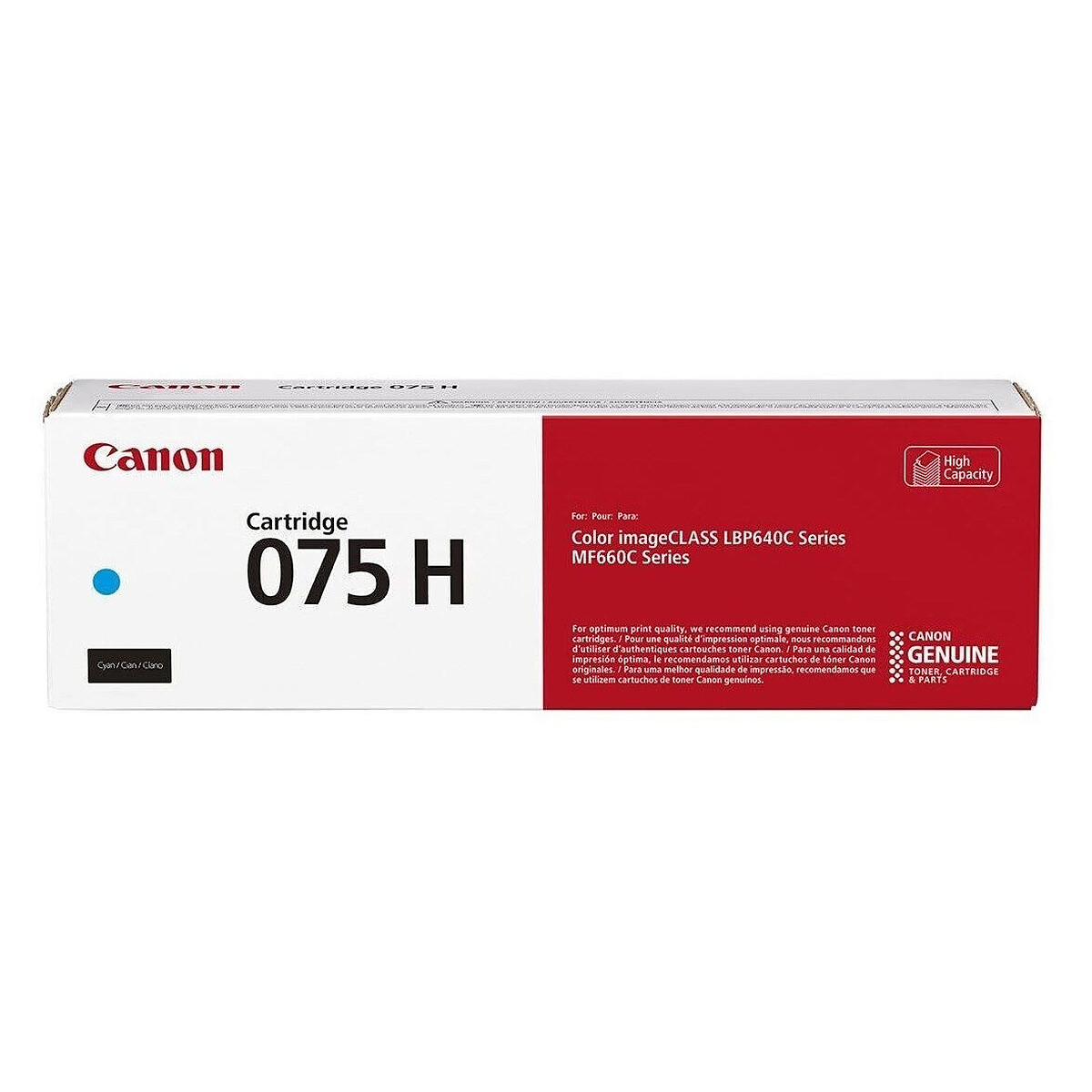 Cartouche de toner Canon 075H - Cyan