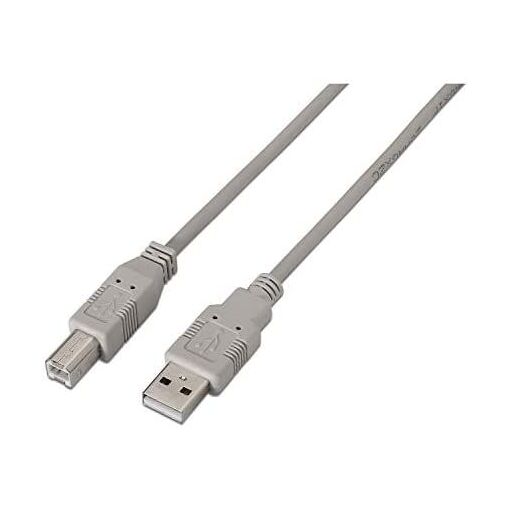 Câble d'imprimante AISENS USB 2.0, type A/B/M, beige, 4,5 m