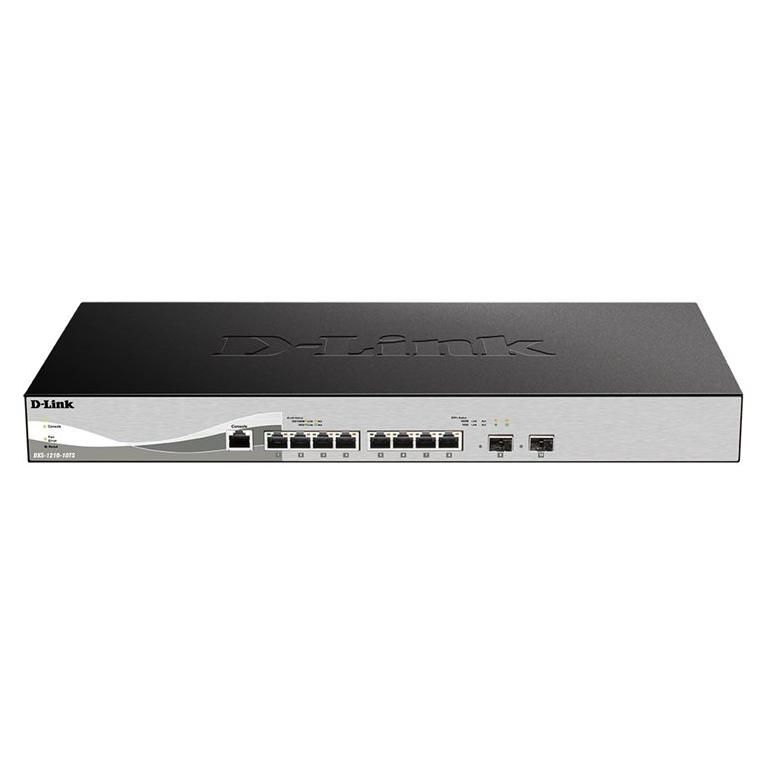 D-Link DXS 1210-10TS - Smart Switch - 8 x 10GBase-T + 2 x SFP+ - Desk/Rack Mountable