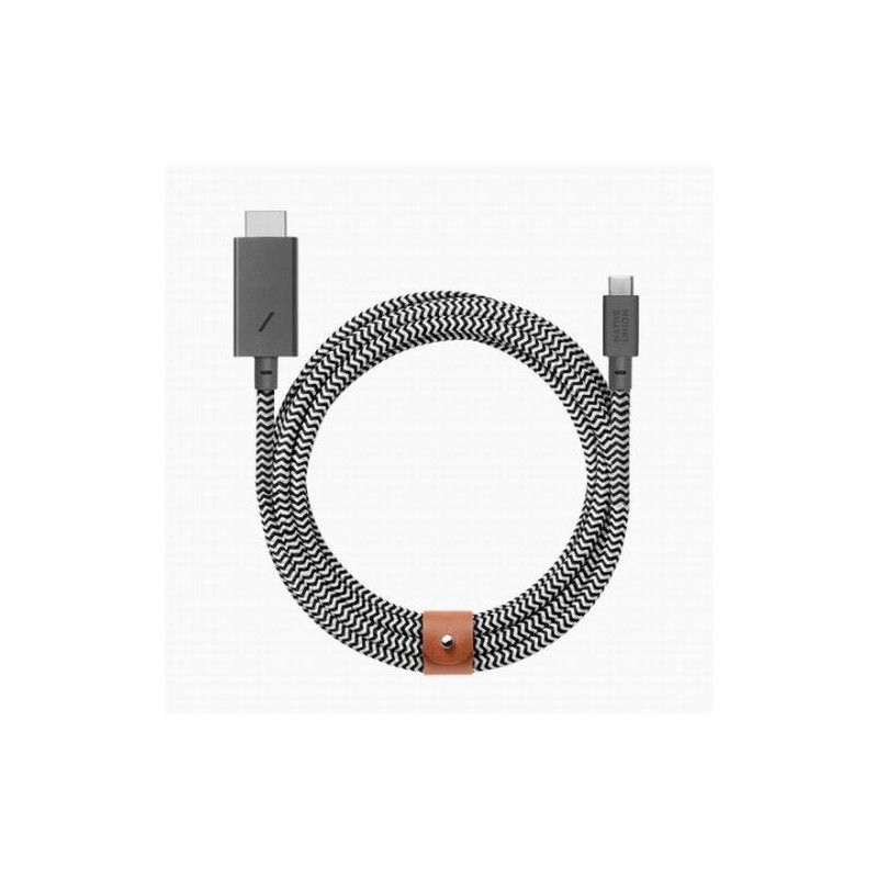 Cable Native Union USB-C a Lightning 3m Negro y Blanco