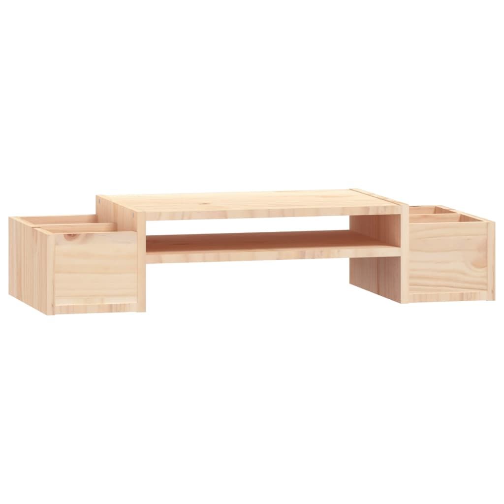 VIDAXL Monitor Stand, 70x27.5x15 cm, Solid Pine Wood