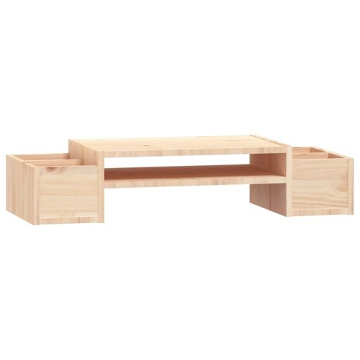 Soporte para monitor VIDAXL, 70x27,5x15 cm, Madera de pino sólida