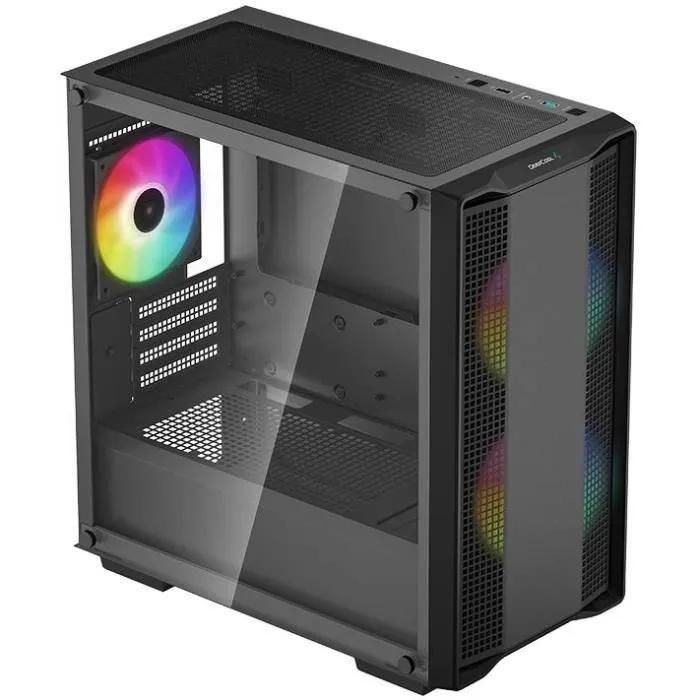 DeepCool CC360 A-RGB Black ATX Mini Tower Case - Glass