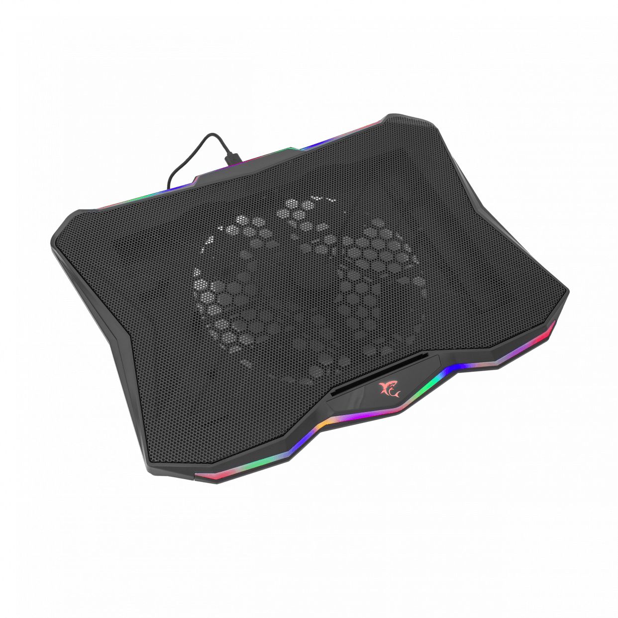 White Shark GLACIER Laptop Cooling System, 17.3" Screen, 800 RPM Black