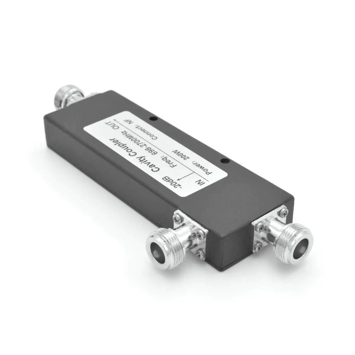 Coupleur Cavité RANGEFUL 20dB, Femelle N pour Distribution Inégale des Signaux, LTE CDMA GSM 698-2700MHz 3G 4G 5G Répéteur Amplificateur de Signal Mobile