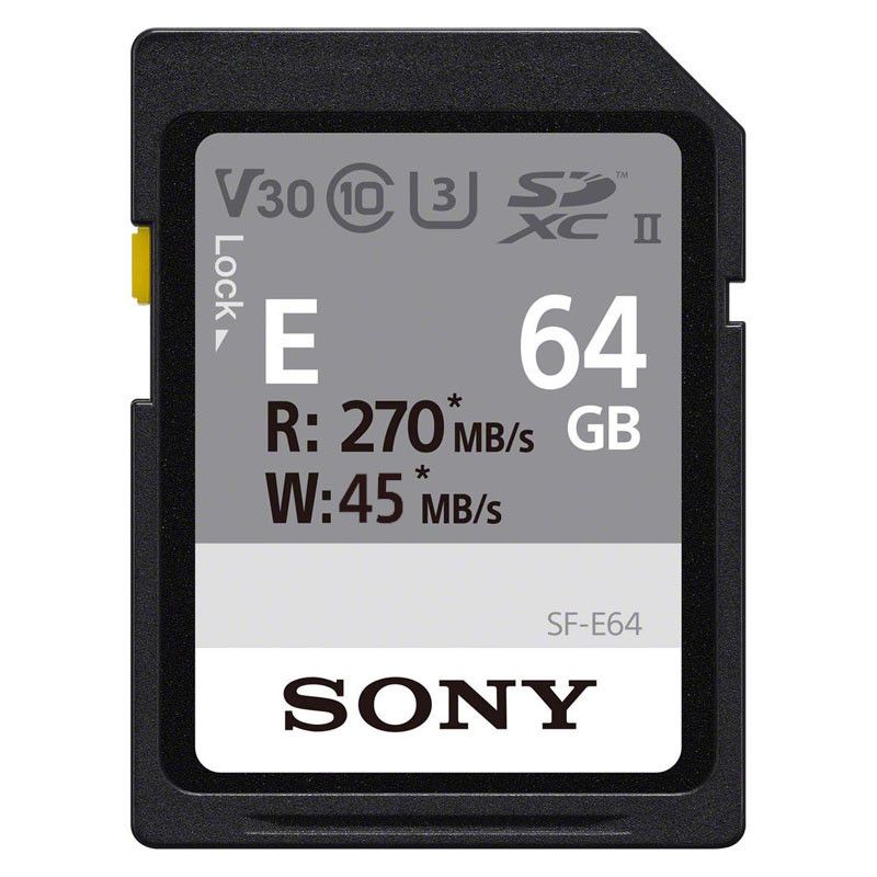 Sony 64GB SD Card UHS-II Speed Class V60/U3 (SFE-64-A)
