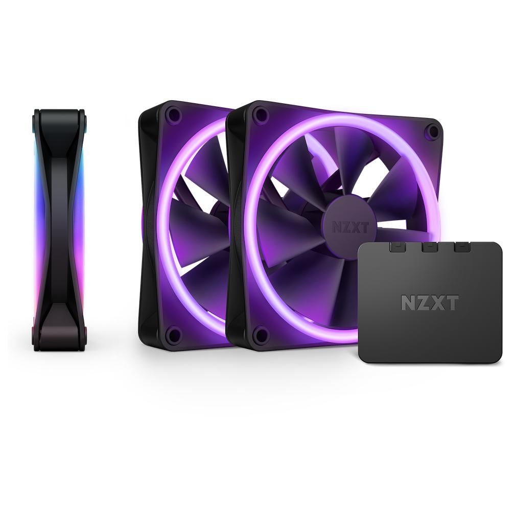 NZXT F120 RGB DUO Fan Triple Pack - Black