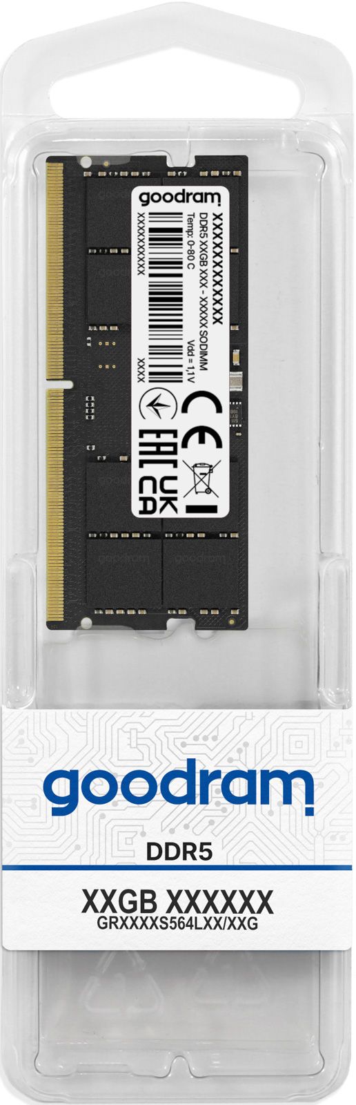 Goodram 16GB DDR5 SO-DIMM Memory Module (GR4800S564L40S/16G)