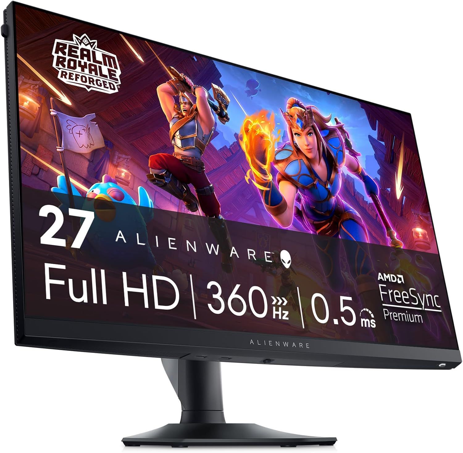 Dell Alienware AW2724HF 27-inch LED Display, 68.6 cm (27") Full HD 1920 x 1080 IPS LCD Black, 0.5 ms Response Time, AMD FreeSync Premium, Vesa AdaptiveSync, 99% SRGB, HDR 10, 2x DisplayPort, HDMI, 5x USB