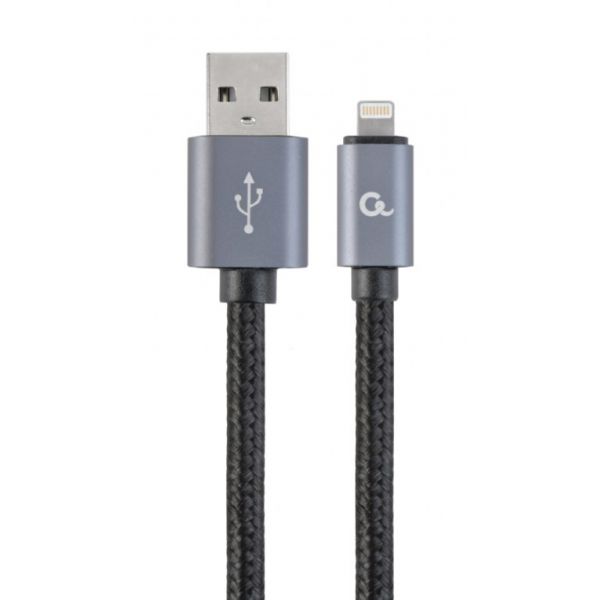 Cable Gembird USB-A a Lightning trenzado, 1,8 m