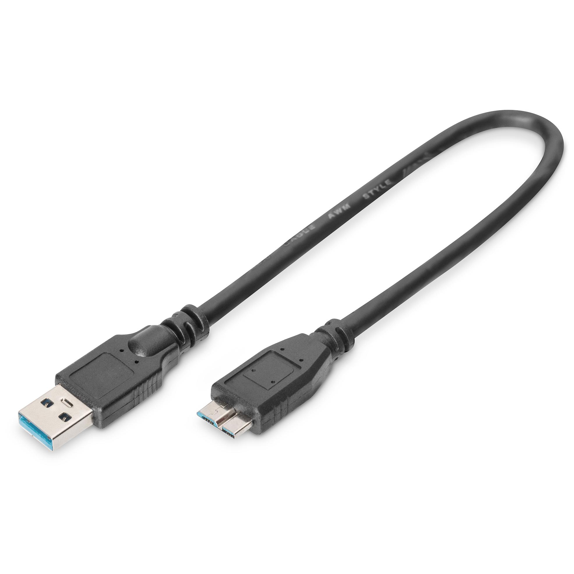 Digitus USB-A to Micro-B Cable, 0.25m