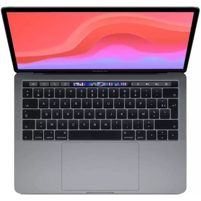 MacBook Pro Touchbar 13 pouces M1 3,2 Ghz 8 Go 256 Go SSD Gris Sidéral (2020) - Réfurbisé - Comme neuf