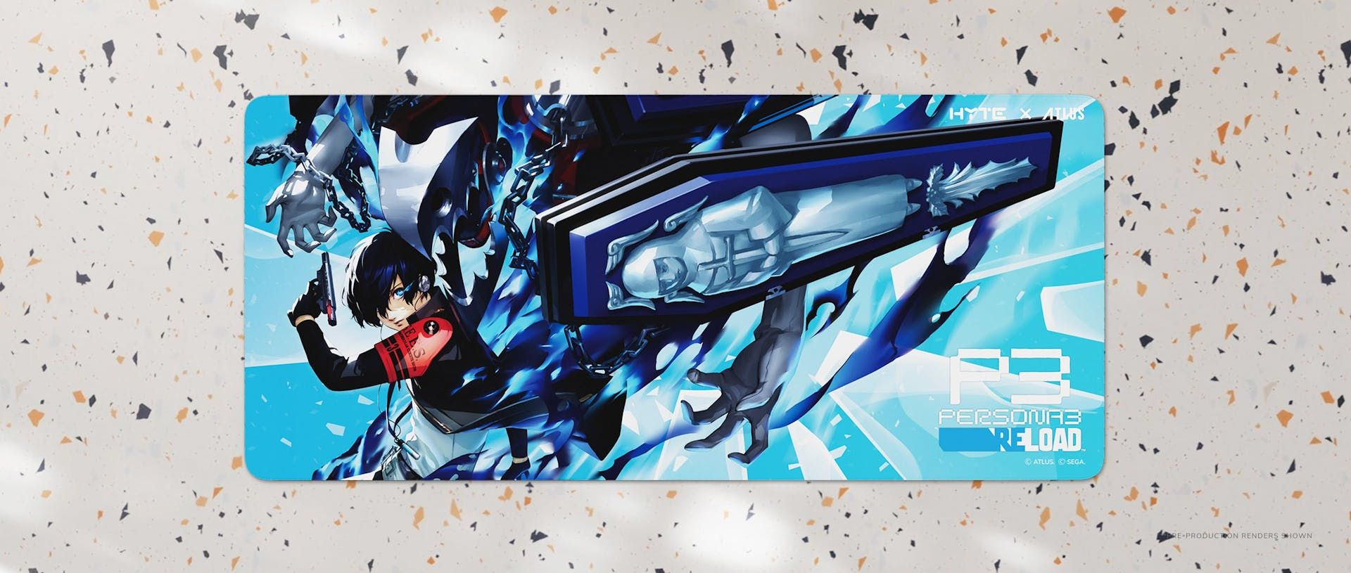 Tapete para mouse de juego Hyte P3 Reload Protagonista 3