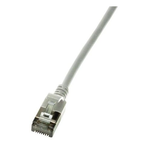 Câble réseau LogiLink Slim U/FTP gris 1 m Cat6a U/FTP (STP)